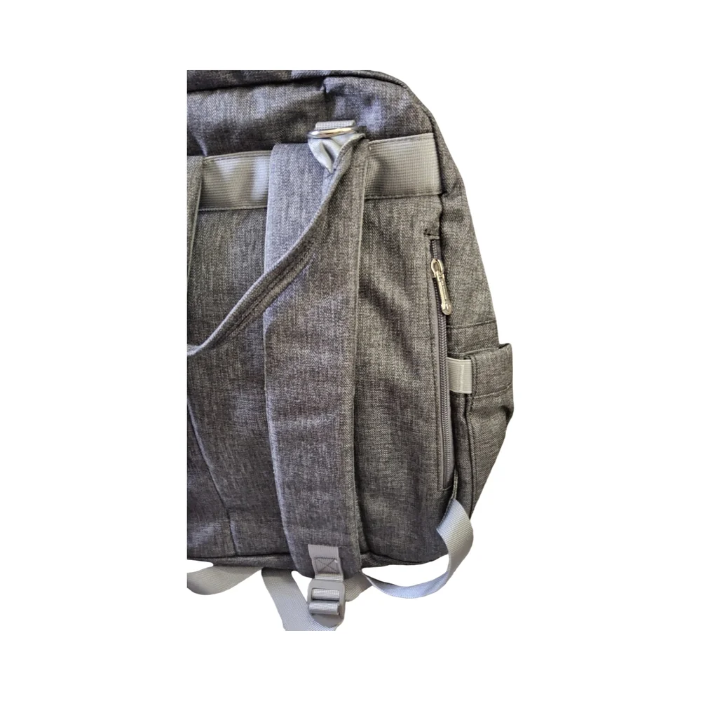 1 New Ruvalino Gray Baby Bag with Multiple Compartments